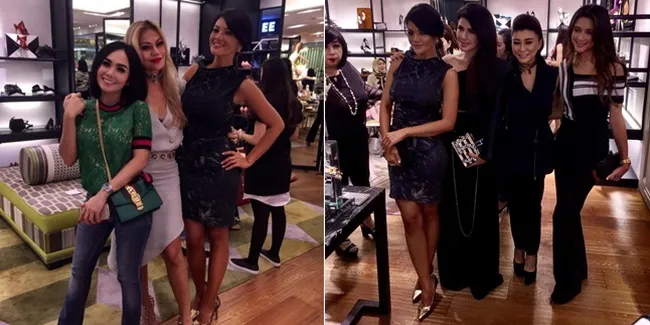 FOTO: Geng Hot Mommy Sosialita Farah Quinn Bareng Yuni Shara