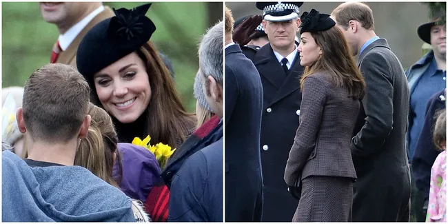 FOTO: Hadiri Pelayanan Gereja, Kate Middleton Tampil Penuh Pesona