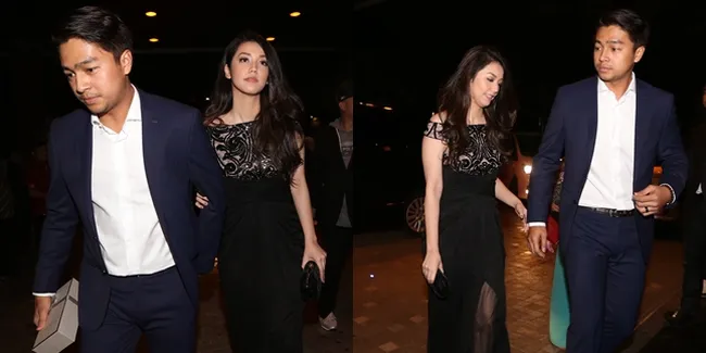 FOTO: Hadiri Resepsi, Velove Vexia & Deva Mahendra Tampak Mesra