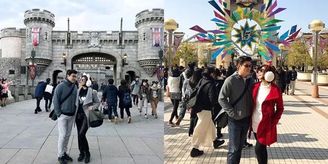FOTO: Honeymoon Lagi, Asty Ananta Dimanjakan Suami di Jepang