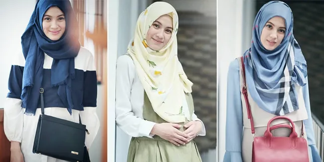 FOTO: Inspirasi Fashion Hijab Saat Ramadan Ala Alyssa Soebandono