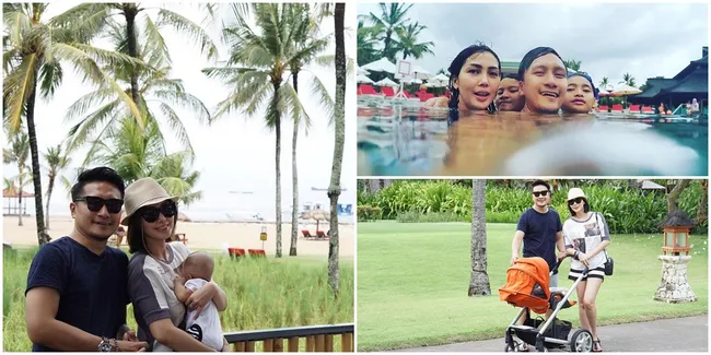 FOTO: Intip Serunya Keluarga Arie Untung & Fenita Liburan di Bali