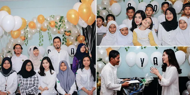 FOTO: Isyana Sarasvati Buka Puasa Bareng Fans & Anak Yatim