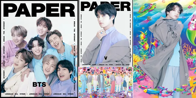 FOTO: Jadi Model Paper Magazine, Visual V - Jungkook BTS Ganteng Bikin Meleleh!