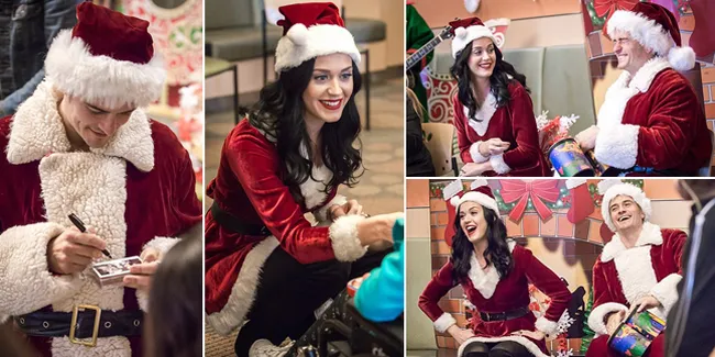 FOTO: Jadi Santa, Katy Perry & Orlando Bloom Mesra di Rumah Sakit