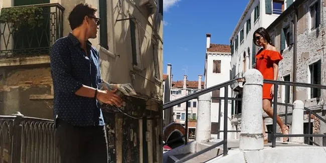 FOTO: Jalan-Jalan di Venesia, Begini Lunch Manis Raisa dan Hamish