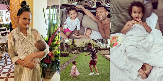 FOTO: John Legend Ajak Chrissy Teigen & Anaknya Liburan ke Bali