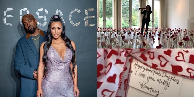 FOTO: Kado Valentine Kim Kardashian, Kenny G - Suami Terbaik