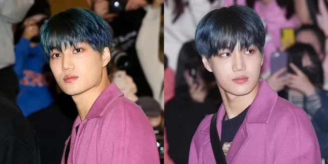 Foto Kai EXO dengan Rambut Biru & Mantel Ungu, Trending Nomor 1 di Twitter Indonesia