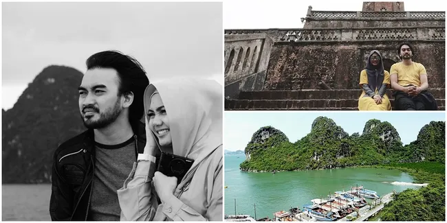 FOTO: Ke Vietnam, Rina Nose Ditemani Mantan Suaminya