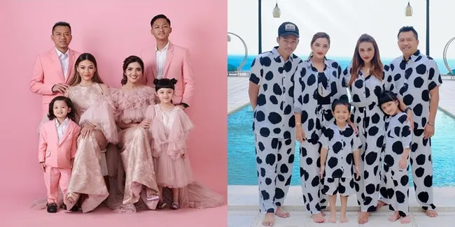 Foto Keluarga Anang dan Ashanty Kembaran Baju dari Tahun ke Tahun, Memang Family yang Asix