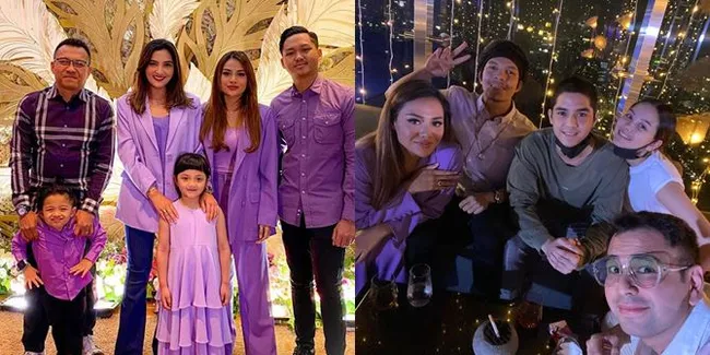 Foto Kemeriahan Pesta Ultah Aurel Hermansyah di Hotel Mewah dan Serba Ungu, Suapi Atta Halilintar - Dihadiri Nia Ramadhani Dkk