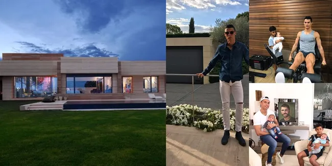 FOTO: Kerennya Mansion Ronaldo di Madrid, Istana Untuk Keluarga