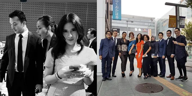 FOTO: Keseruan Cast 'AADC 2' Hadiri Fukuoka Film Festival Jepang