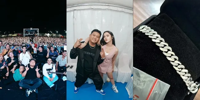 FOTO: Konser di Surabaya, Denny Caknan Kehilangan Gelang - Masih Berharap Bisa Kembali 