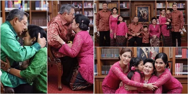FOTO: Lebaran Manis Keluarga SBY, Sungkem Mesra Penuh Cinta