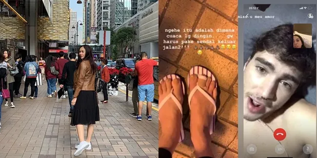 FOTO Liburan Bareng Sahabat ke Hongkong, Aura Kasih Kangen Suami 