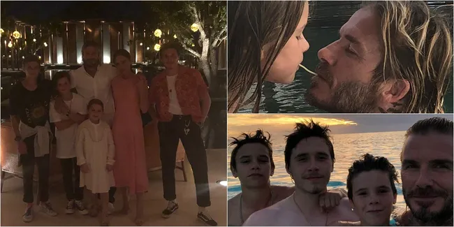 FOTO: Liburan di Miami, Keluarga David Beckham Manis & Harmonis