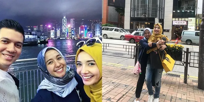 FOTO: Liburan Irwansyah - Zaskia Sungkar & Laudya di Hong Kong