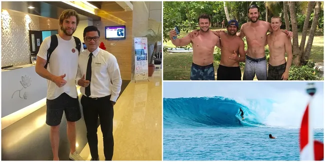 FOTO: Liburan ke Mentawai, Liam & Luke Hemsworth Berselancar Seru