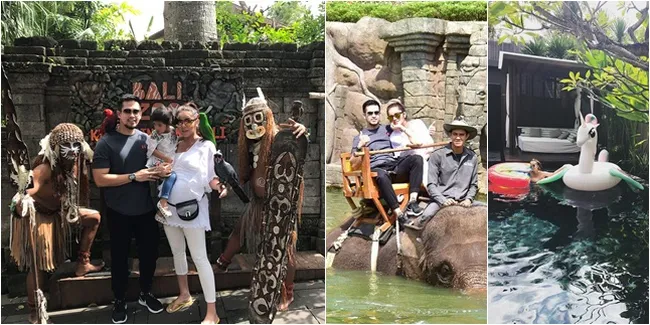 FOTO Liburan Keluarga Olla Ramlan, Jalan-Jalan Asyik di Bali