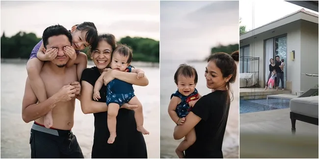 FOTO: Liburan Keluarga Omesh - Dian Ayu, Seru Bareng Anak di Bali