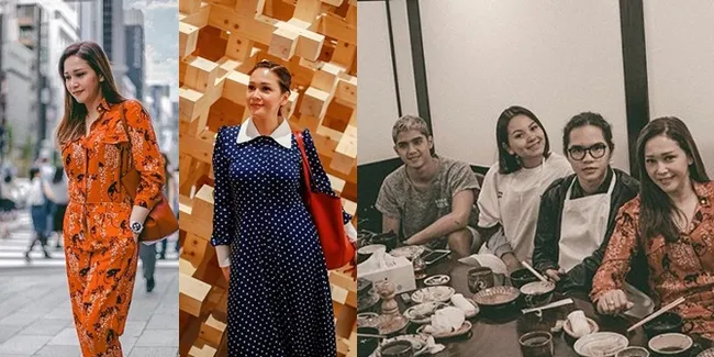 FOTO Liburan Maia Estianty, Al dan Dul ke Jepang, Seru di Tokyo