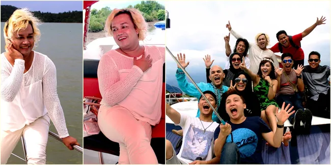 Foto Liburan Mewah Tata Liem Naik Yacht di Kalimantan