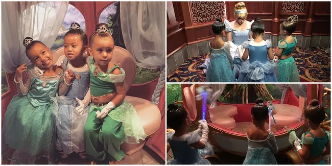 FOTO: Liburan, North West & Sepupunya Cantik Bak Putri Disney