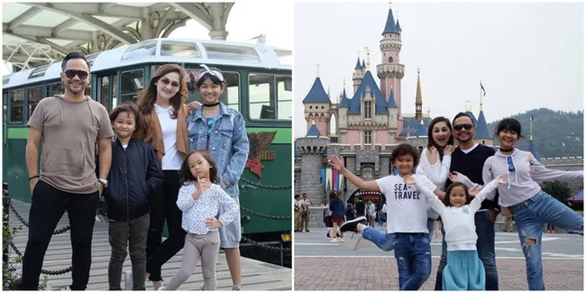 FOTO: Liburan Seru Mona Ratuliu dan Anak-Anak di Hong Kong