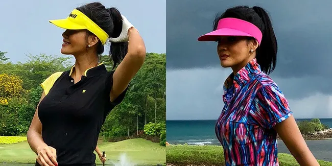 FOTO: Like A Pro, Seperti Ini Aksi Farah Quinn Saat Bermain Golf