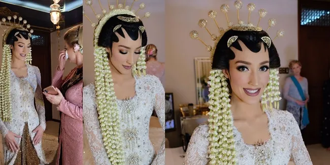 FOTO Makeup Akad Nikah Varsha Strauss, Cantik di Tangan Anpasuha