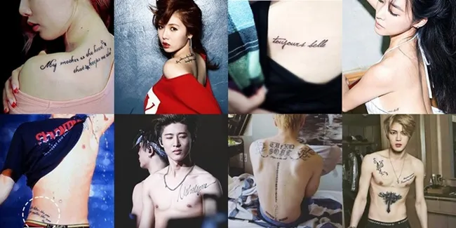 FOTO: Makna Mendalam Dari Tato Yang Ada di Tubuh Seleb Korea