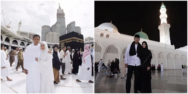 FOTO: Masa Tenang Pilkada, Annisa Pohan - Suami Beribadah Umrah