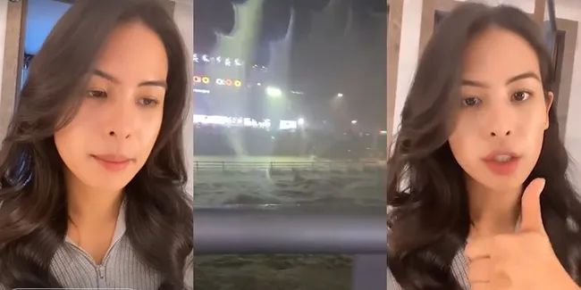 Foto Maudy Ayunda Kabarkan Dirinya Baik-Baik Saja Meskipun di Seoul Sempat Banjir Besar