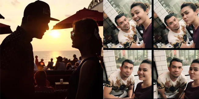 FOTO: Mesra, Rina Nose - Fakhrul Razi Habiskan Liburan di Bali