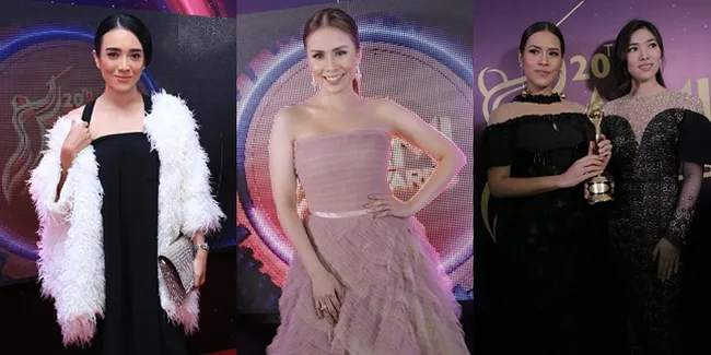 FOTO: Mewah & Elegan, Gaya Deretan Seleb Hadir di AMI Awards 2017