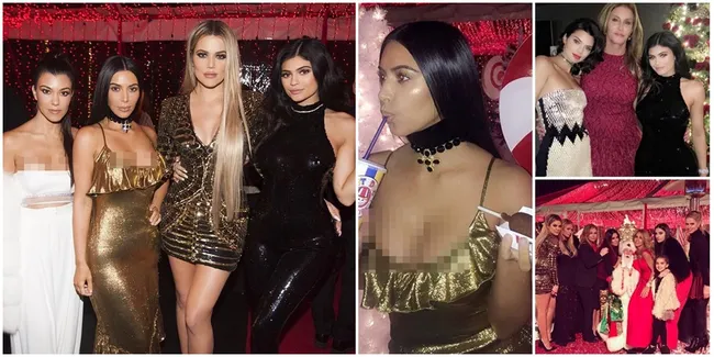FOTO: Mewah & Meriah, Intip Pesta Natal Keluarga Kardashian