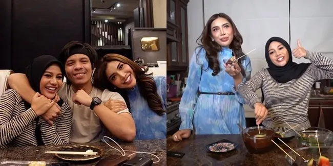 Foto Millen Cyrus Temu Kangen Aurel Hermansyah, Sempat Nempel ke Atta Halilintar - Masak Bareng Bikin Semangka Celup Cokelat
