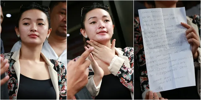 FOTO Minta Maaf ke Jokowi, Zaskia Gotik Buat Surat Tulisan Tangan