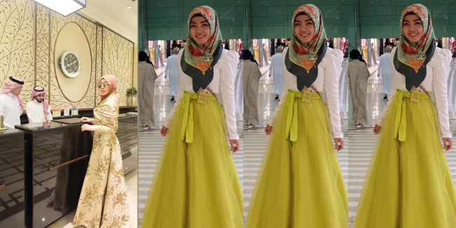 FOTO: Modis - Mewah, Sederet Outfit Bella Shofie di Tanah Suci