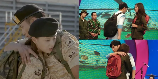 FOTO: Momen Jin Goo Peluk Syahnaz Tirukan Adegan Romantis 'DOTS'