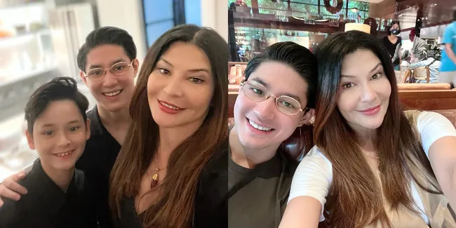 Foto Momen Langka Tamara Bleszynski Kumpul Bareng Dua Putranya yang Berbeda Ayah, Kompak Banget
