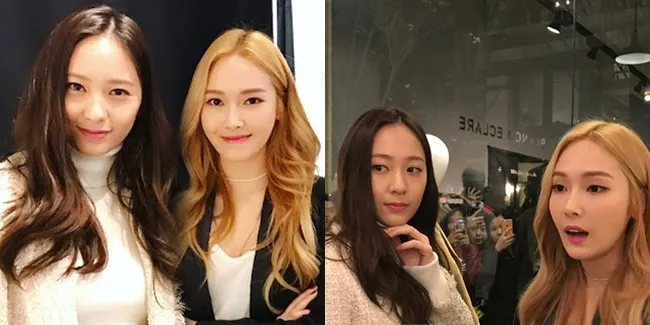 FOTO: Momen Lovely Jessica & Krystal Jung di Launch Gerai Fashion