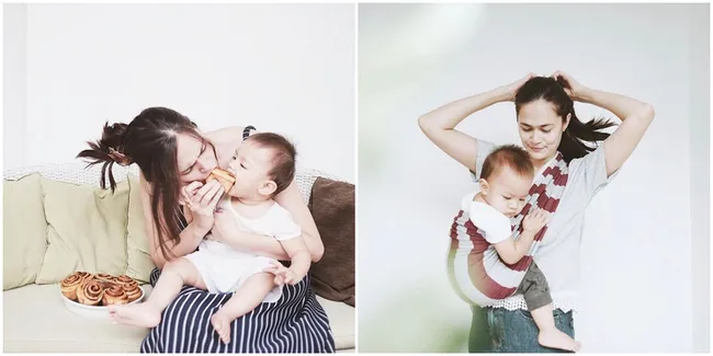 FOTO: Momen Lovely Sabai Morscheck dan Baby Bjorka