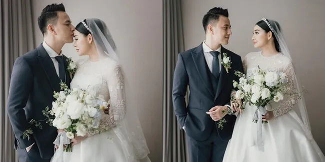 Foto Momen Pernikahan Billy Davidson dan Patricia Devina Dextra, Gaun Mempelai Wanita Ala Bangsawan