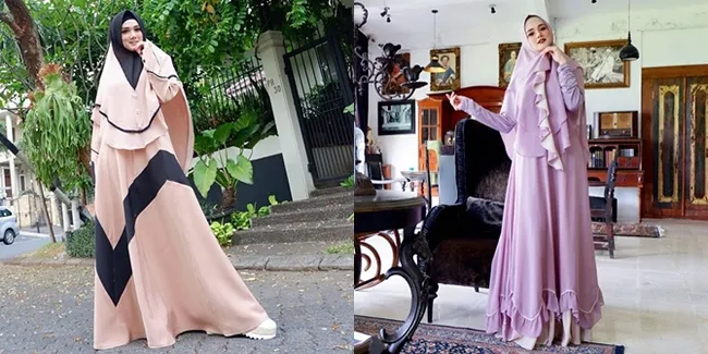 FOTO: Mulan Jameela Gak Gengsi Bergantung Pada Gamis Endorse