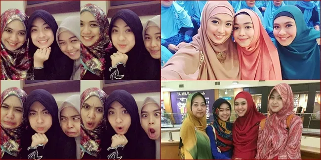 FOTO: Oki Setiana dan 2 Adiknya, Cantiknya Meneduhkan Hati
