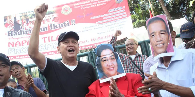 Foto Pagelaran Teater Roy Marten Menculik Megawati