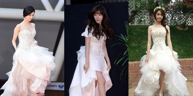 FOTO: Pakai Gaun Pengantin Cantik, SNSD Bikin Fans Gagal Move On!